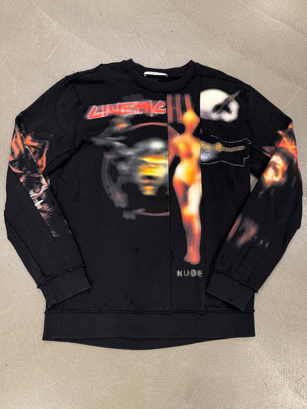 2015 Givenchy heavy metal printed sweatshirt