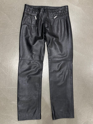 1990s Dirk Bikkembergs all around zipper leather pants