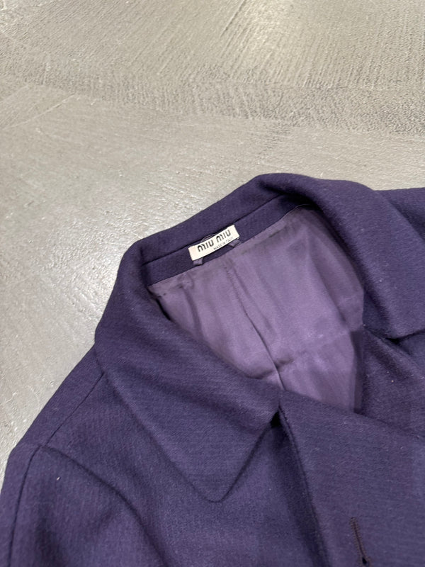 2008 Miu Miu double breasted wool coat