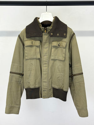 A/W2003 Dolce & Gabbana military aviator modular bomber jacket
