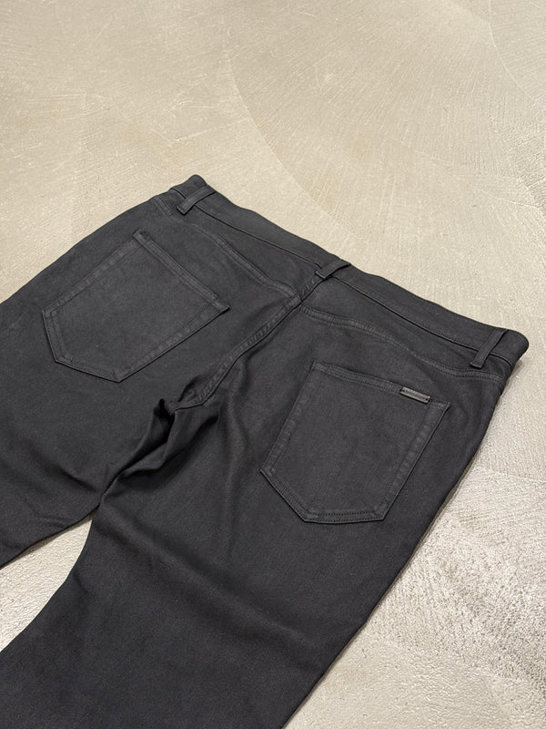 2019 Saint Laurent “D02” coated slim fit jeans