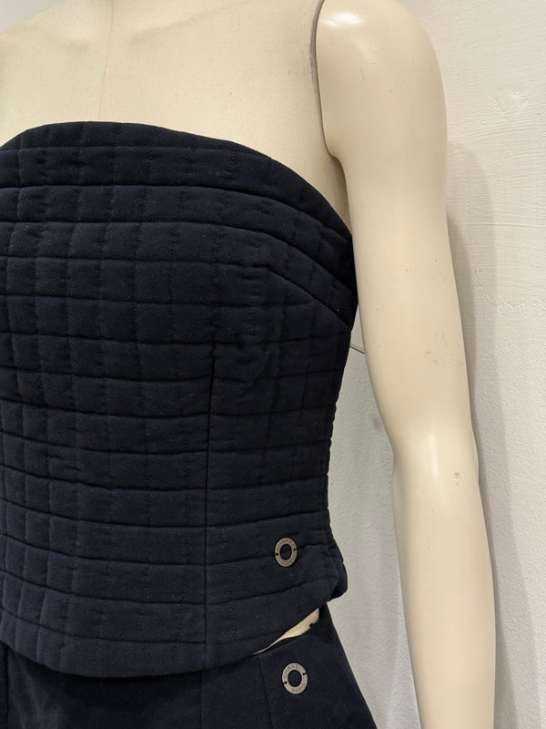 S/S2000 Chanel runway padded set top & skirt