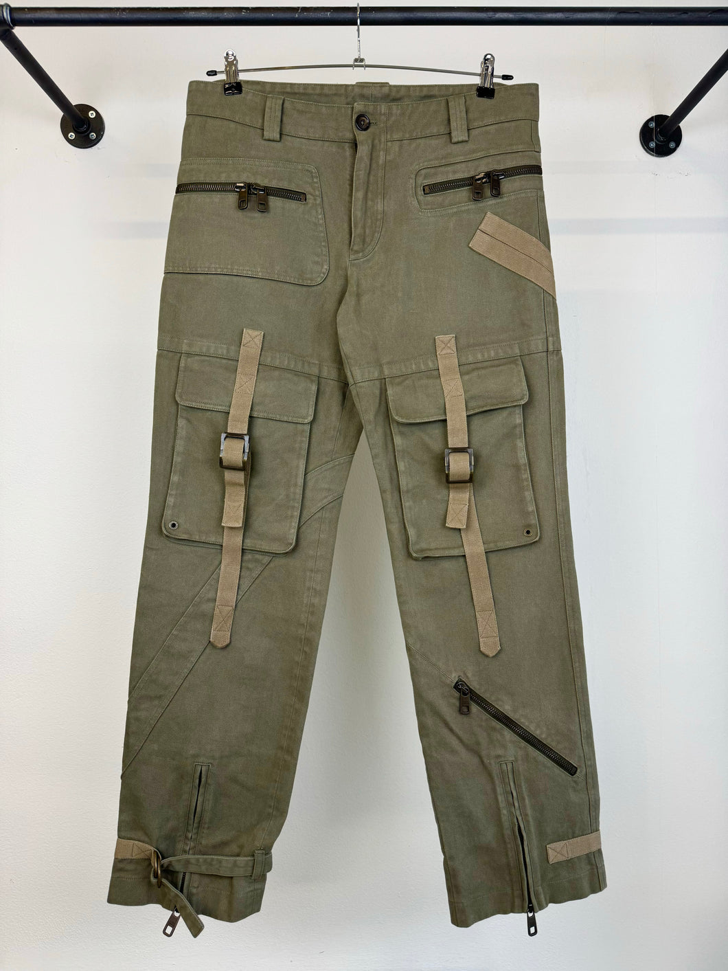 AW2003 Dolce & Gabbana re-edition bondage parachute cargo pants