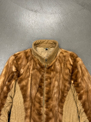 Roberto Cavalli mink fur leather jacket