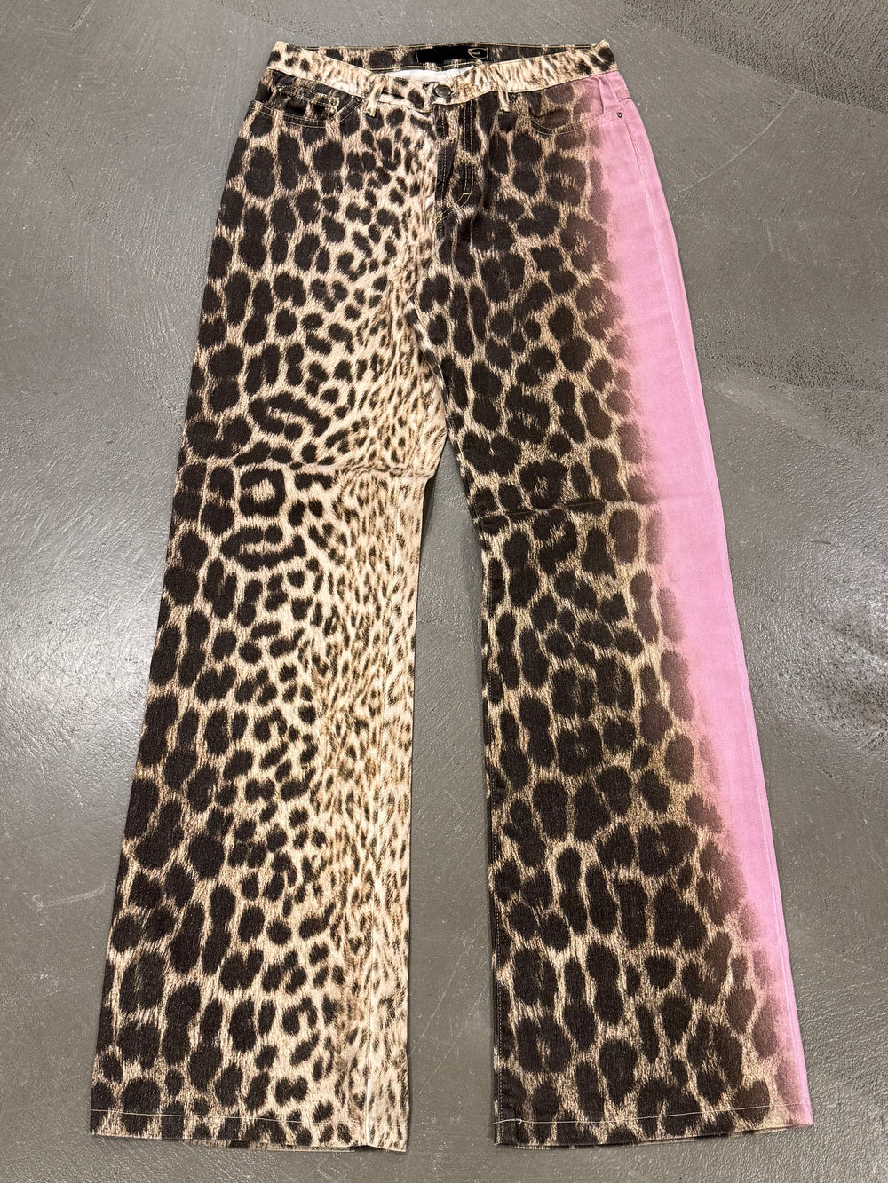 2000s Cavalli leopard print pants