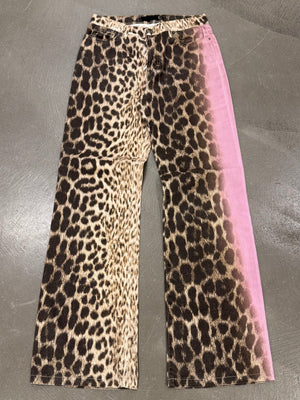 2000s Cavalli leopard print pants