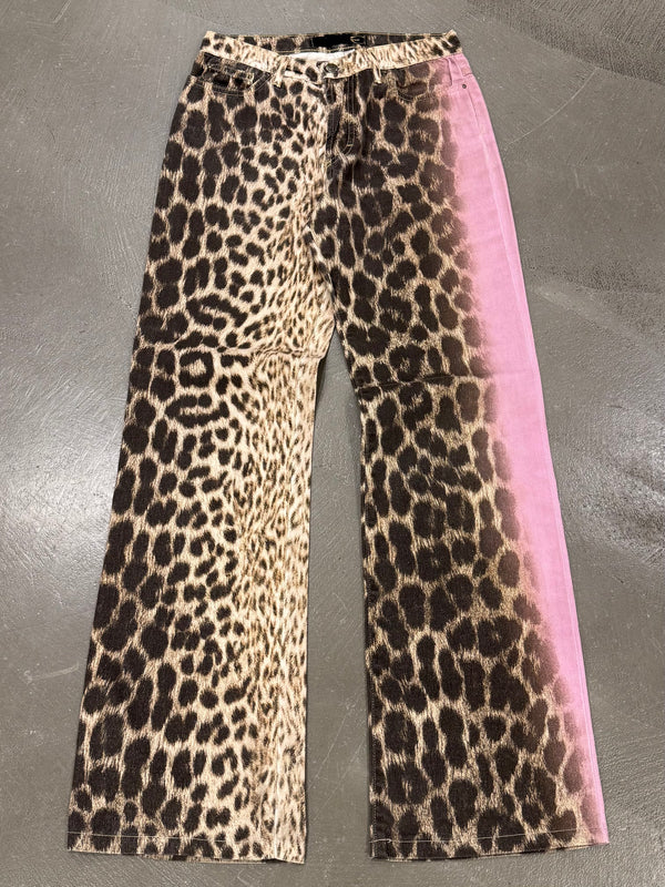 2000s Cavalli leopard print pants