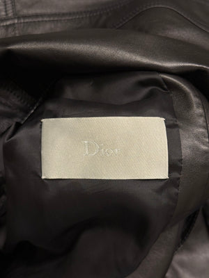 2010s Dior hybrid varsity leather jacket