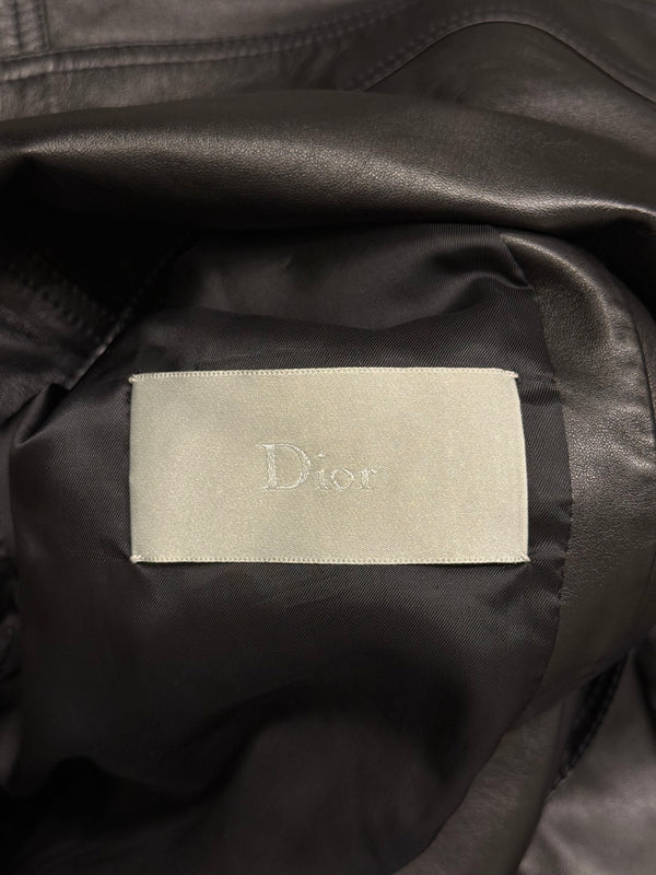 2010s Dior hybrid varsity leather jacket