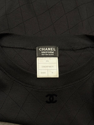 2000s Chanel uniform logo long sleeve top