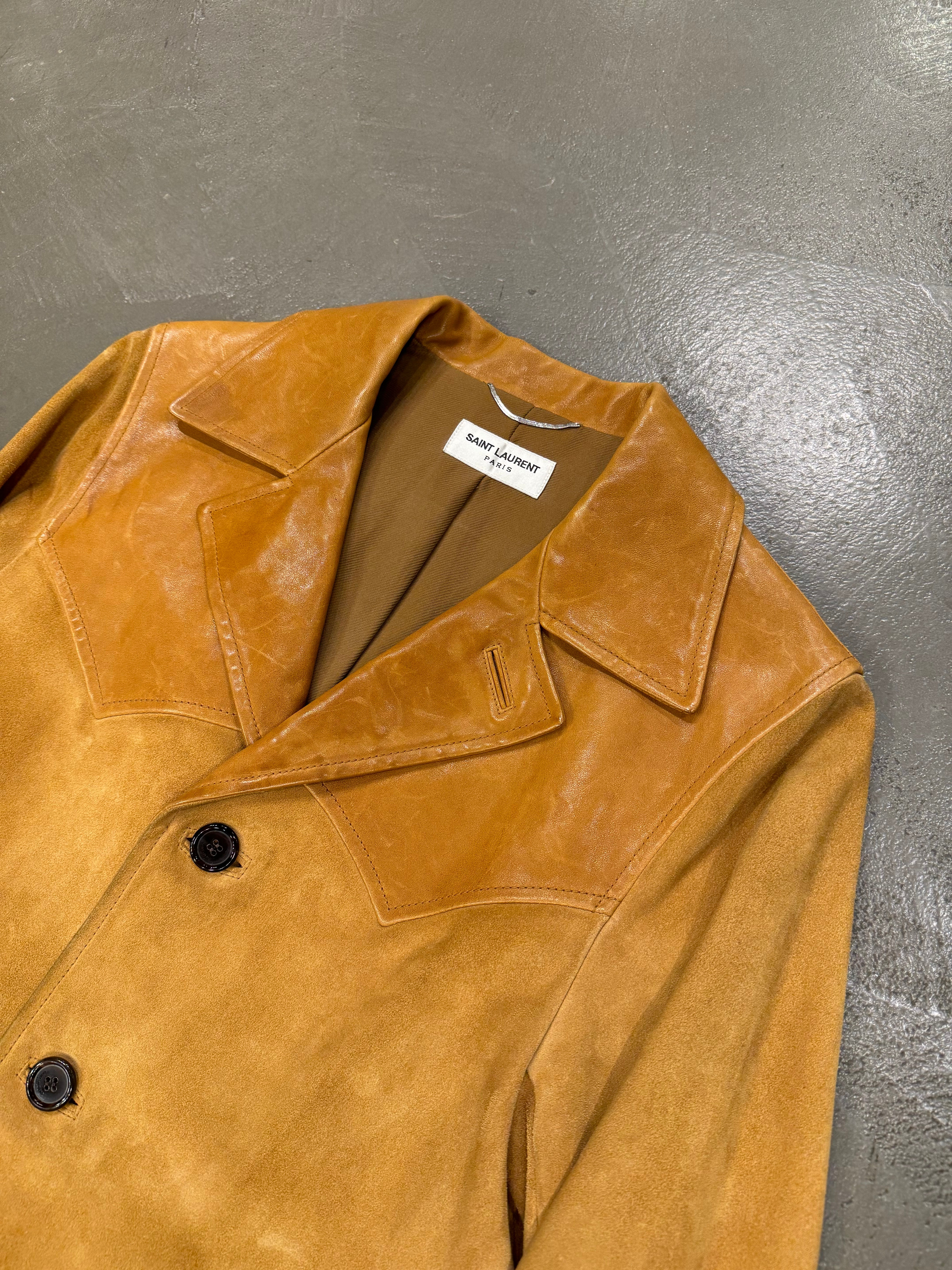 A/W 2013 Saint Laurent by Hedi Slimane L13 suede western jacket