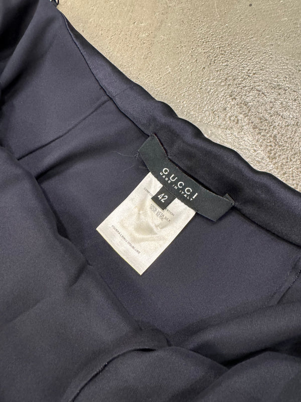 S/S2002 Gucci by Tom Ford black silk harem pants
