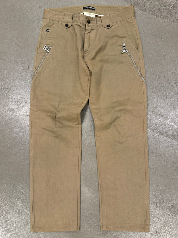 2003 Dolce & Gabbana all around zipper pants