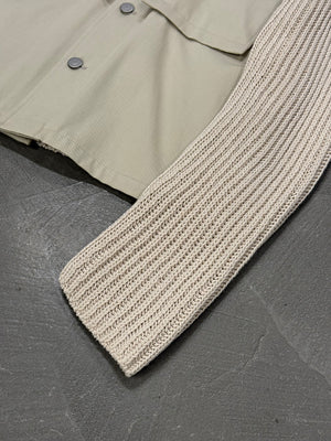 S/S2020 Maison Margiela ribbed-sleeve hybrid jacket