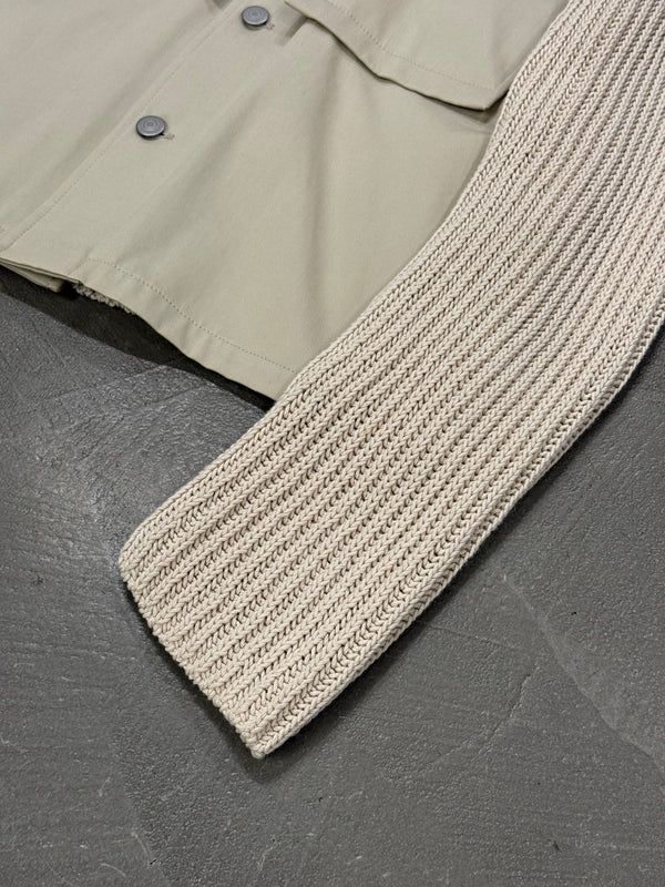 S/S2020 Maison Margiela ribbed-sleeve hybrid jacket
