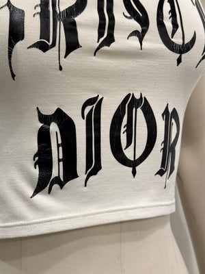 S/S2002 Christian Dior by Galliano gothic hardcore logo top