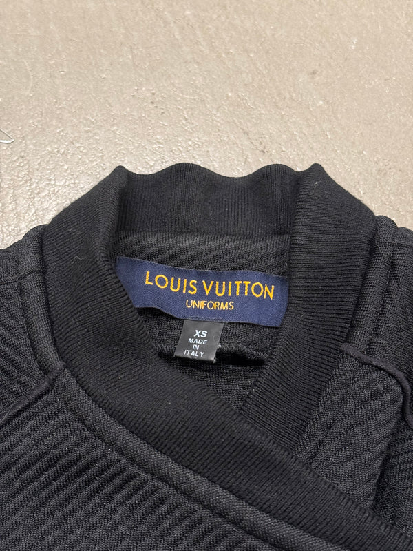 Louis Vuitton “uniforms” cropped black bomber jacket