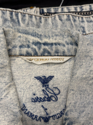 1990s Giorgio Armani cropped denim jacket