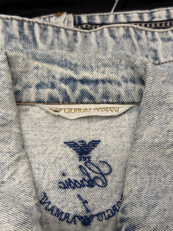 1990s Giorgio Armani cropped denim jacket