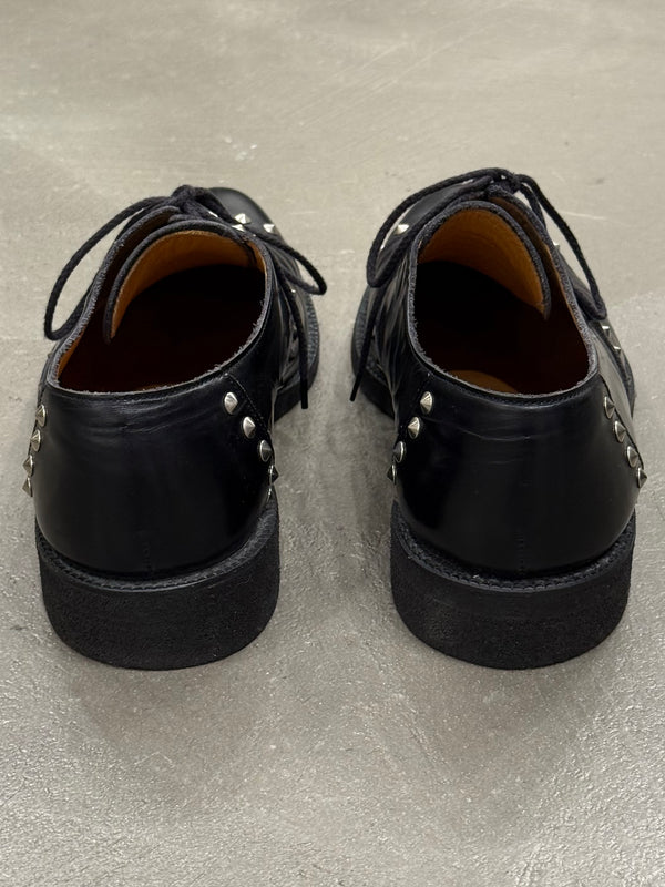 2010s Comme des Garçons studded leather derby shoes