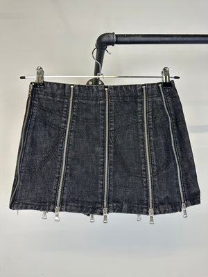 SS04 Dolce & Gabbana full zip mini skirt