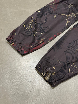 2000s Cavalli zodiac print cotton track pants
