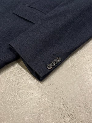 2000s Prada denim single breasted blazer