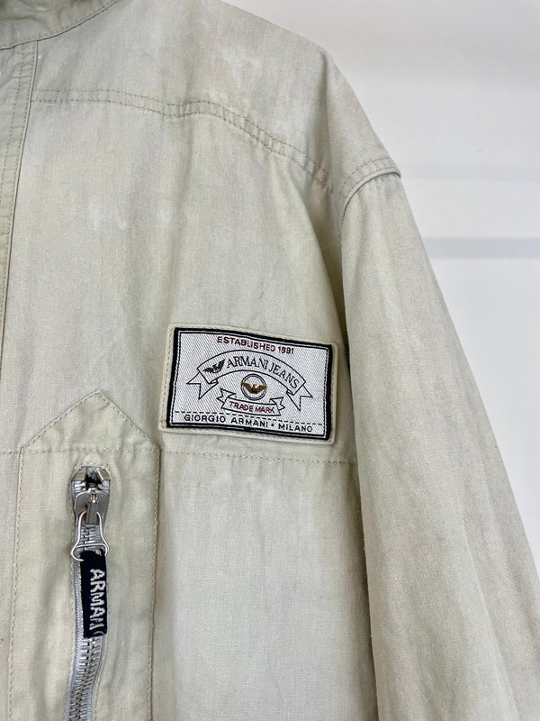 1990s Armani masked military jacket