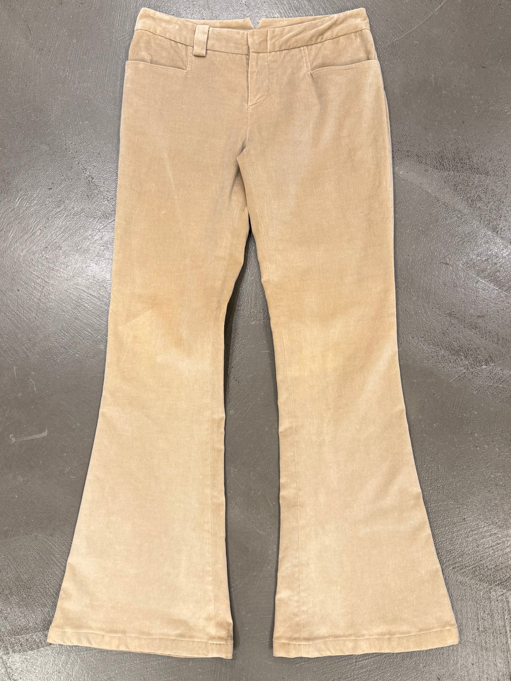 2002 Gucci by Tom Ford flared velvet pants