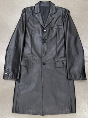 2000s Jean Paul Gaultier leather coat