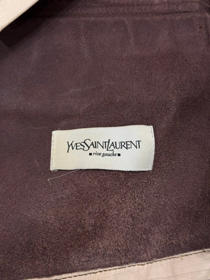 S/S2001 Yves Saint Laurent by Tom Ford M-65 distressed military leather jacket