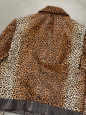 A/W 2010 Gucci by Frida Giannini leopard pony hair leather jacket