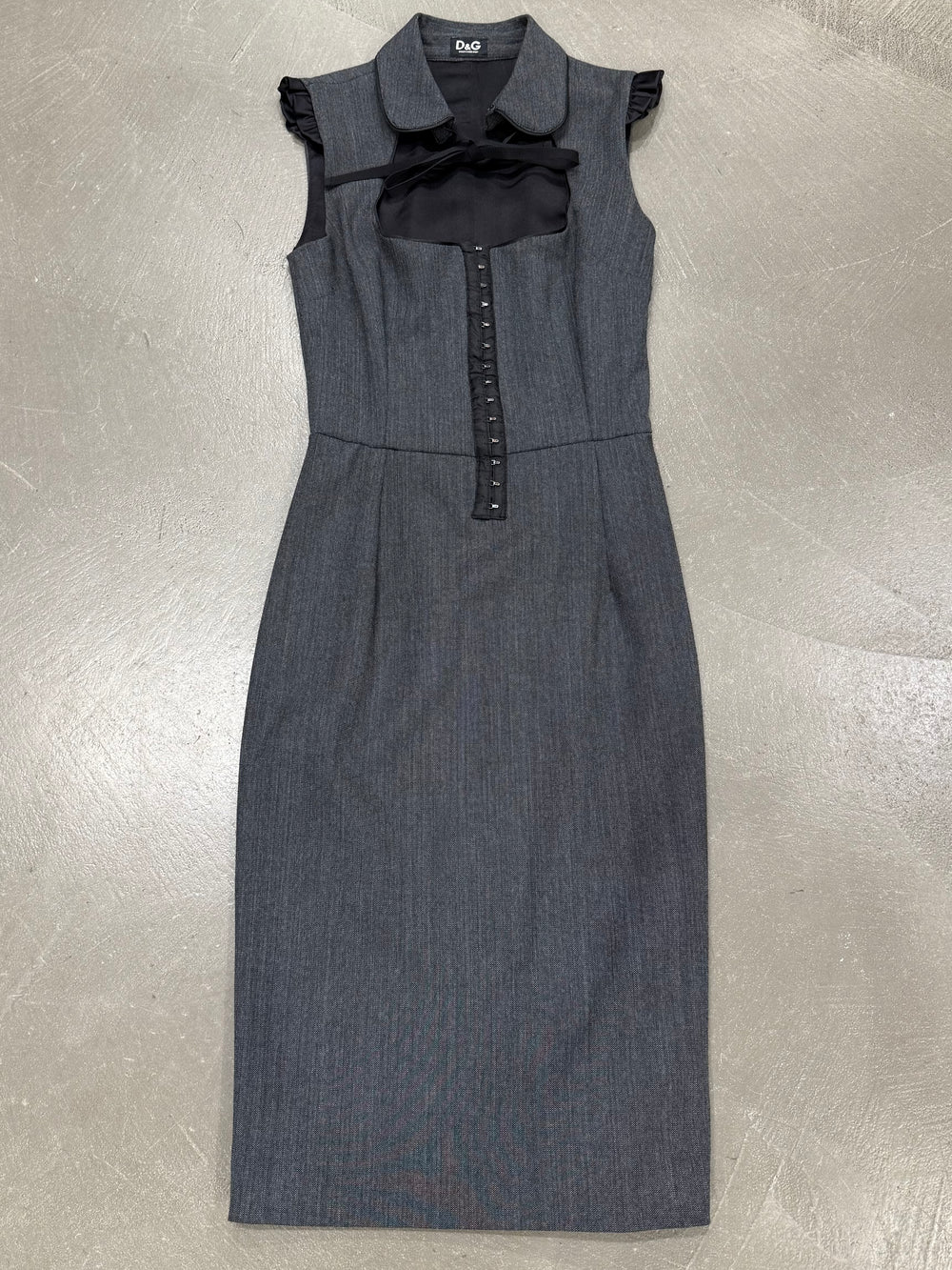 2000s Dolce & Gabbana corset collar dress