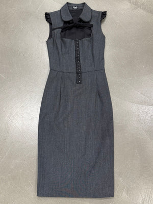 2000s Dolce & Gabbana corset collar dress