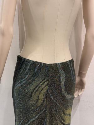 2000s Roberto Cavalli embellished midi skirt