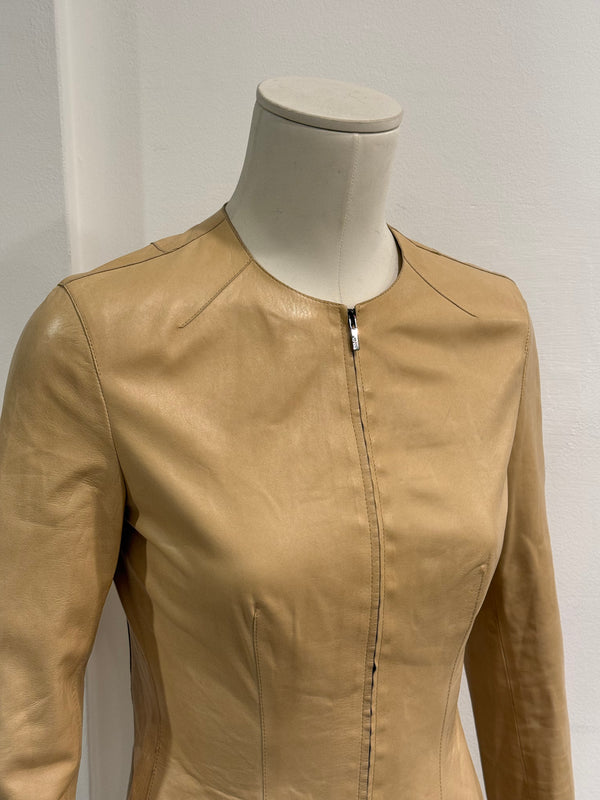 2000s Gucci by Tom Ford fitted leather jacket