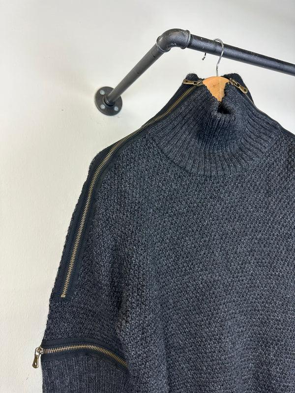 AW2003 Dolce & Gabbana full zipper modular sweater