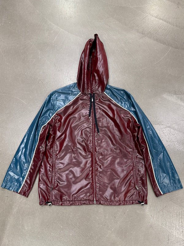 HERMES nylon color block jacket