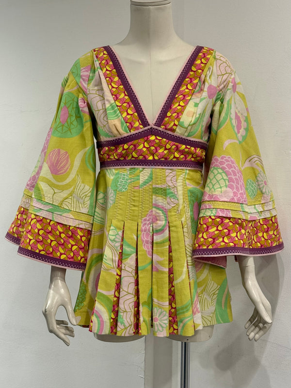 S/S2004 Dolce & Gabbana floral abstract mini dress