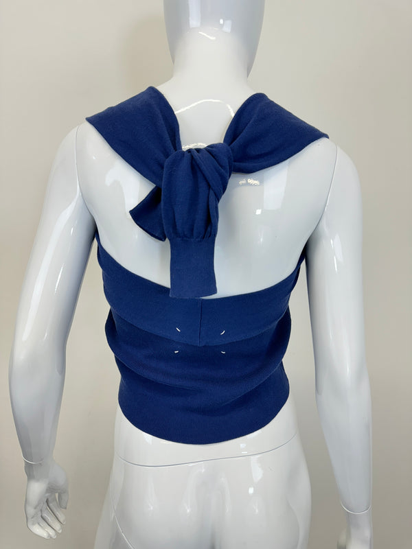 A/W 2007 Maison Margiela deconstructed faux sleeves scarf cardigan top