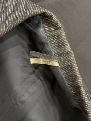 A/W2007 Dior Homme by Hedi Slimane runway asymmetrical tailored blazer