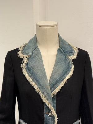 2000s Dolce & Gabbana hybrid jacket with jewels