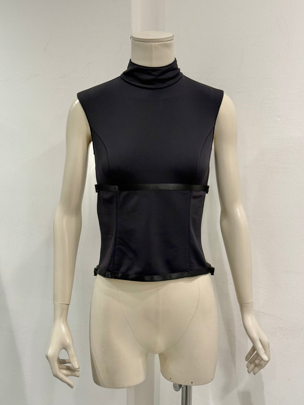 1999 Miu Miu technical sleeveless top with strap detailing