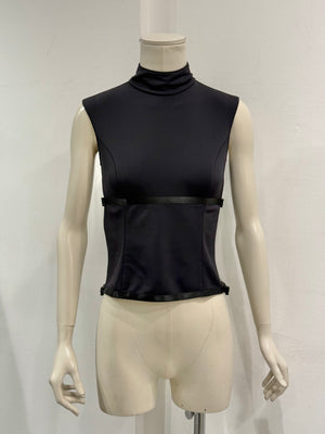 1999 Miu Miu technical sleeveless top with strap detailing