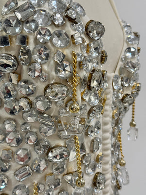A/W1991 Dolce & Gabbana beaded crystal corset