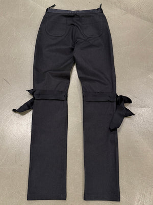 A/W2005 Chanel by Karl Lagerfeld bow jeans