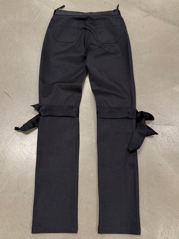 A/W2005 Chanel by Karl Lagerfeld bow jeans
