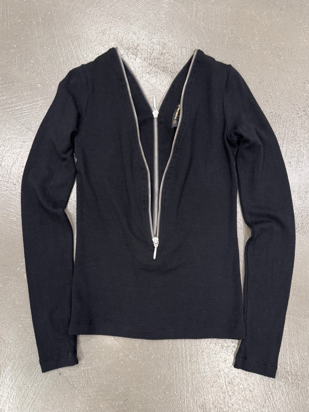 2000s Plein Sud full zipper knit top