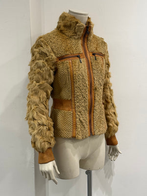 F/W2008 Cavalli rabbit fur hybrid soldier jacket