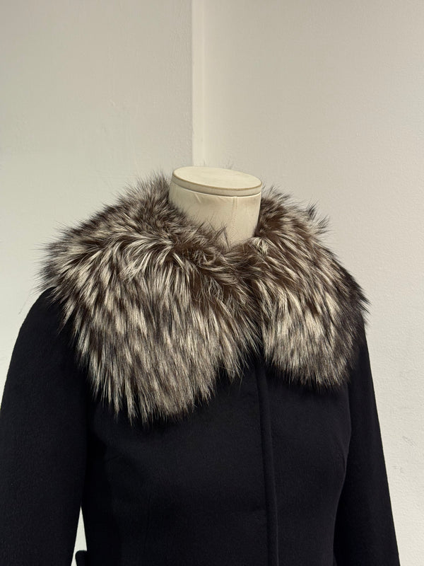 1998 Dolce & Gabbana fur collar Angora wool jacket